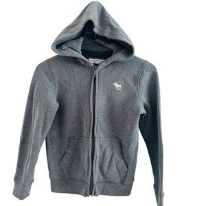 Abercrombie Kids Full Zip Gray Hoodie Jacket